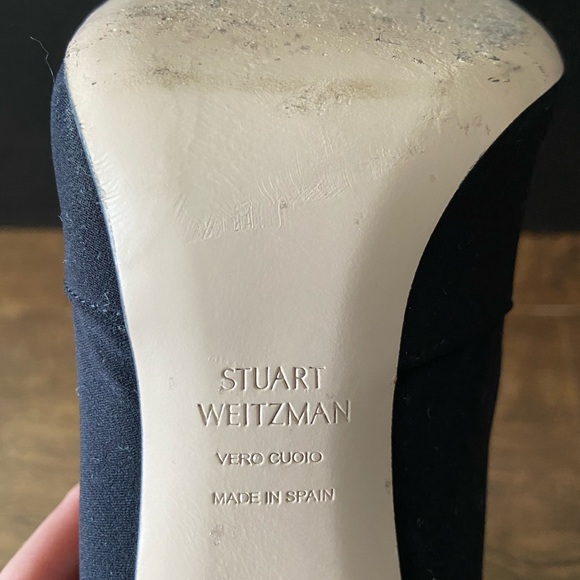 STUART WEITZMAN Stretch Booties Size 38.5 US 9 Black - Picture 8 of 16